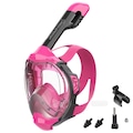 Mascara Subaquática de de Mergulho Gold Sports Gold Full Face Com Snorkel ROSA
