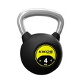 Kettlebell Rubber Kikos Pro 4kg PRETO