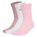 Kit Meias Linear Crew Cushioned com 3 Pares - Adulto ROXO CLARO/BRANCO