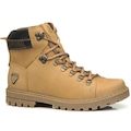 BOTA PEGADA EM COURO REF 181505 MASCULINO MARROM CLARO