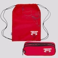 Gym Sack Sestini + Estojo Chicago Bulls VERMELHO