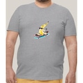 Camiseta Plus Size Masculina WSS Radical Banana CINZA