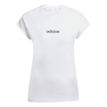 Camiseta adidas Essentials Linear - Feminina BRANCO