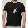 Camiseta Plus Size Masculina Prime WSS Brasil Radical Banana PRETO