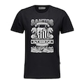 Camiseta do Santos Surf Center Nascer, Viver e No Santos Morrer - Infantil PRETO