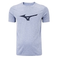 Camiseta Mizuno Run Spark Mescla - Masculina AZUL
