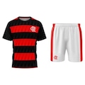 Uniforme do Flamengo Braziline Mini Craque - Infantil VERMELHO/PRETO
