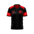 Camisa do Flamengo Braziline Nova Zico Retro ADT - Masculina PRETO/VERMELHO
