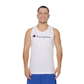 Camiseta Regata Champion Script Bordado - Masculina OFF WHITE