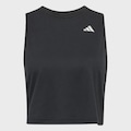 Camiseta Regata Treino adidas Boxy Essentials Workout - Feminina PRETO