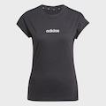 Camiseta Algodão adidas Essentials Linear - Feminina PRETO