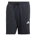 Shorts Moletinho adidas Essentials Três Listras - Masculino PRETO