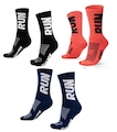 Kit 3 Pares Meias de Corrida Hupi Run Cano Médio 36 A 42 - Adulto PRETO/AZUL