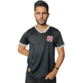 Camisa da Vasco da Gama Retrô Jacquard 1974 Dark RetrôMania - Masculina PRETO