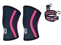 Kit Joelheira 7mm Nc Extreme ( Par ) + Munhequeira (Par) PRETO/ROSA