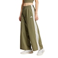 Calça Malha adidas Parachute Essentials Três Listras Lifestyle - Feminina VERDE/BRANCO