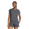 Camiseta adidas Essentials Linear - Feminina CINZA/PRETO
