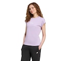 Camiseta adidas Essentials Linear - Feminina ROXO/BRANCO