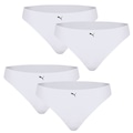 Kit 4 Calcinhas Puma Corte A Fio - Adulto BRANCO