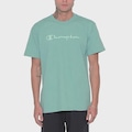 Camiseta Champion Bordado Script - Masculina VERDE