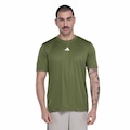 Camiseta adidas Treino Básica - Masculina VERDE/BRANCO