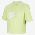 Camiseta Nike Sportswear Cropped - Infantil AMARELO/BRANCO