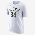 Camiseta Nike Milwaukee Bucks - Masculina BRANCO
