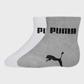 Meia Cano Baixo Puma Bebê - 2 Pares - Infantil CINZA