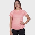 Camiseta New Balance Impact Run Print - Feminino SALMAO