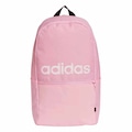 Mochila adidas Clássica Logo Linear - 22,75 Litros ROSA CLA/BRANCO
