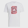 Camiseta adidas Camo Shape Graphic - Masculina BRANCO