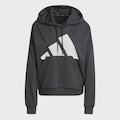 Blusão de Moletom Capuz adidas Essentials Big Logo French Terry Loose - Feminino PRETO
