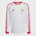 Camisa Manga Longa Manchester United MUFC A Jsy 91 adidas - Masculina BRANCO