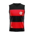 Camiseta Regata Braziline Flamengo Hoop Crf Dec. V - Masculina PRETO/VERMELHO