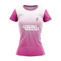 Camiseta Dry Fit Beach Tennis com Proteção Uv50 Cen - Feminina ROSA