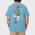 Camiseta Big Okdok Artistic Large Koi Fish - Masculina AZUL