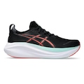 Opção de cor PRETO/CORAL de Tênis Asics GEL-Nimbus 27 - Masculino