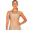 Top Alto Giro Eterno Shine - Feminino BEGE