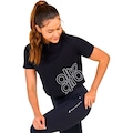 Blusa Cropped Alto Giro Simple - Feminina PRETO