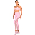 Calça Legging Alto Giro Recorte Tule - Feminina ROSA