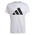 Camiseta Adidas M/c Run It - Masculina BRANCO/PRETO