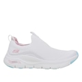 Tênis Skechers Arch Fit New Beauty - Feminino BRANCO/ROSA
