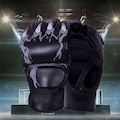 Luvas de Treino Gold Sports Panther Sparring Muay Thai Mma Boxe Bandagem Rápida - Adulto PRETO