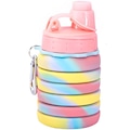 Garrafa Silicone Gold Sports Retrátil Dobrável Traill - 500ml ROSA