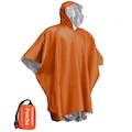 Capa Esportivo Gold Sports Térmico de Emergência Anti Chuva para Caminhadas e Acampamentos LARANJA