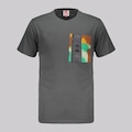 Camiseta Kappa Glenn Graphik - Masculina CINZA