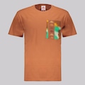 Camiseta Kappa Glenn Graphik - Masculina MARROM