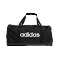 Mala adidas Duffel Linear Média - 39,75 Litros PRETO/BRANCO
