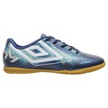 Chuteira Futsal Umbro Heatmap - Adulto AZUL ESC/BRANCO