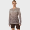 Camiseta de Manga Longa Asics - Feminina MARROM